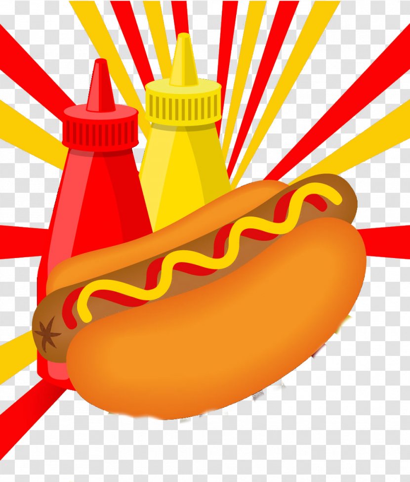 Hot Dog Hamburger Fast Food Cartoon - Dogs, Elements Transparent PNG