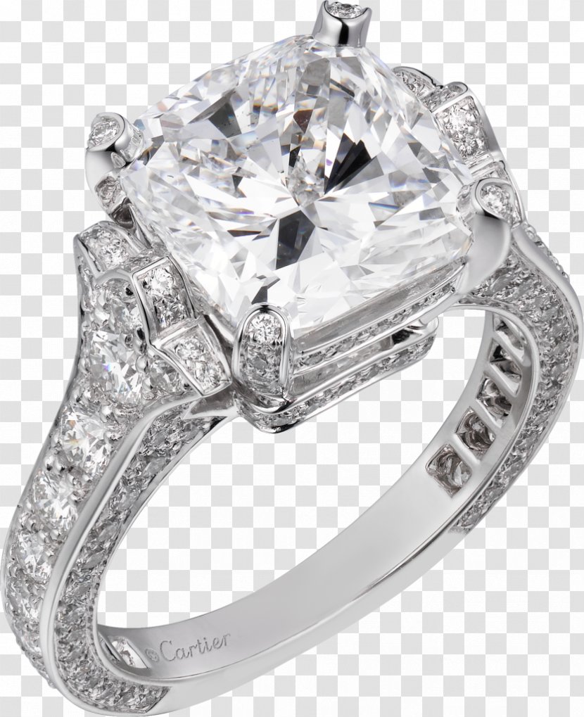 Ring Jewellery Diamond Brilliant Cartier - Jewelry Transparent PNG