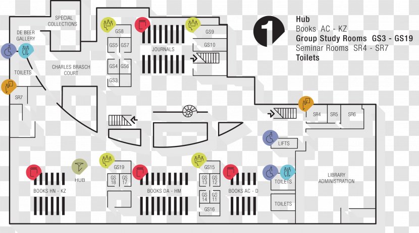 Robertson Library Floor Plan Map - Apartment Transparent PNG