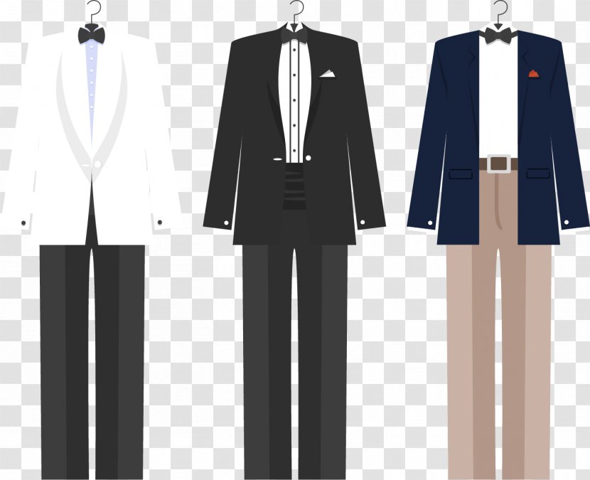 Tuxedo Suit Traje De Novio Euclidean Vector - Painted Transparent PNG