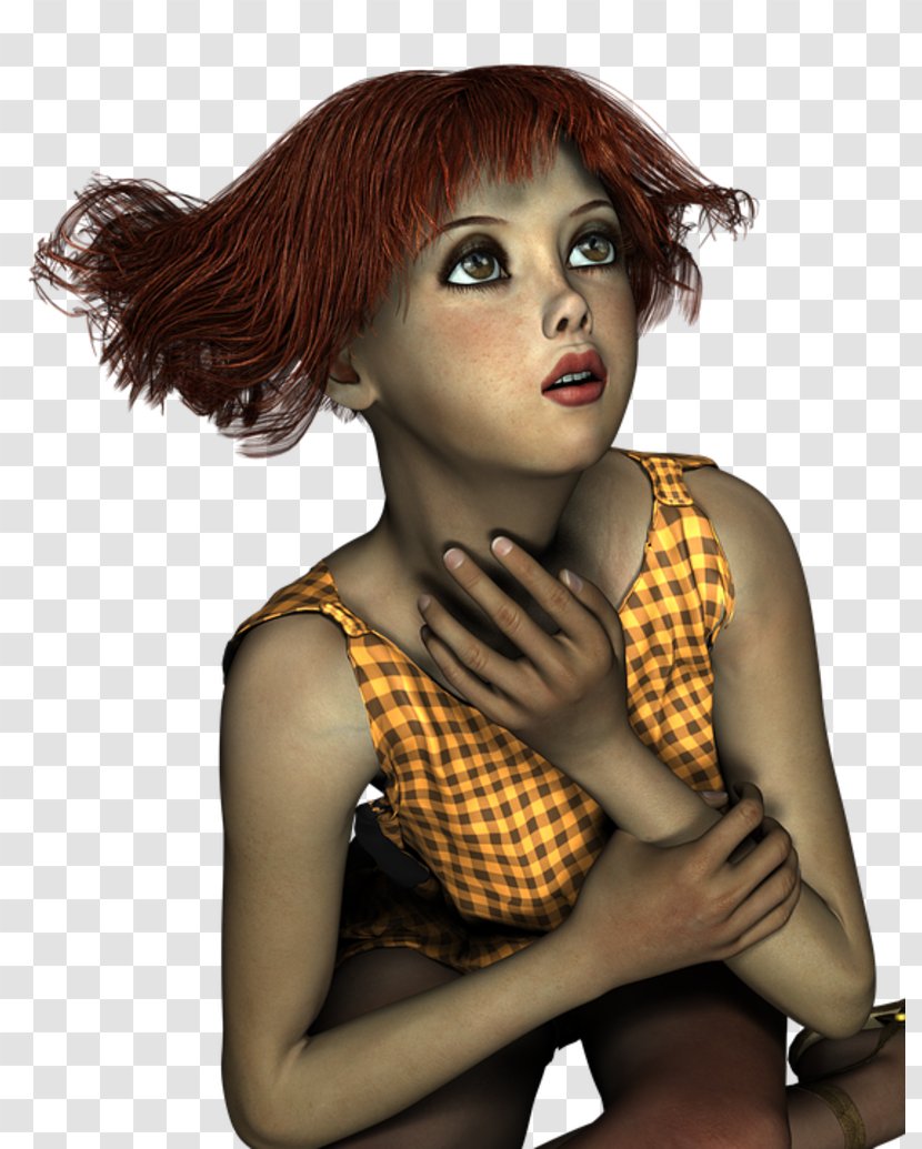 Red Hair Woman Fashion Fantasy - Cartoon Transparent PNG