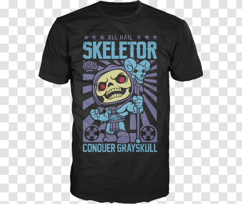 Skeletor T-shirt Masters Of The Universe Funko Beast Man - Castle Grayskull Transparent PNG