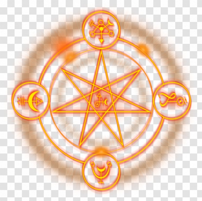 Magic Symbologie Necromancy Sign - Orange - Symbol Transparent PNG