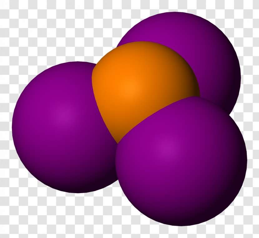 Phosphorus Triiodide Molecule - Chemistry - Chemical Atom Transparent PNG