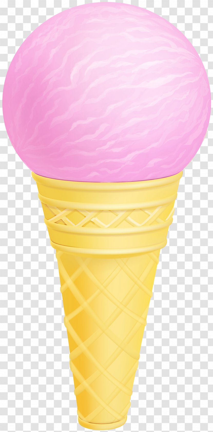 Ice Cream - Cone - Soft Serve Creams Magenta Transparent PNG