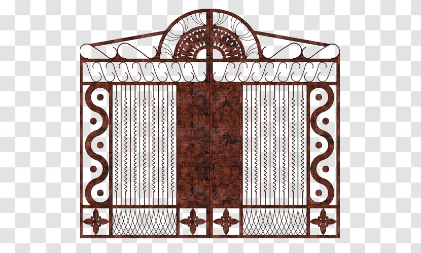 Wrought Iron Door Gate - Home Fencing - Retro Do The Old Entrance Doors Transparent PNG
