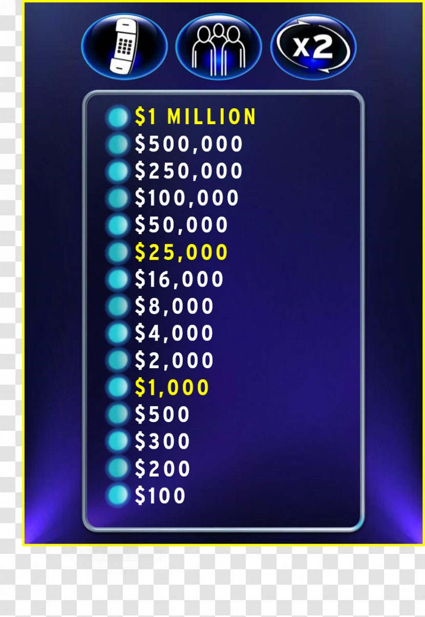 Game Show Money Millionaire Television We Found Love - Number Transparent PNG