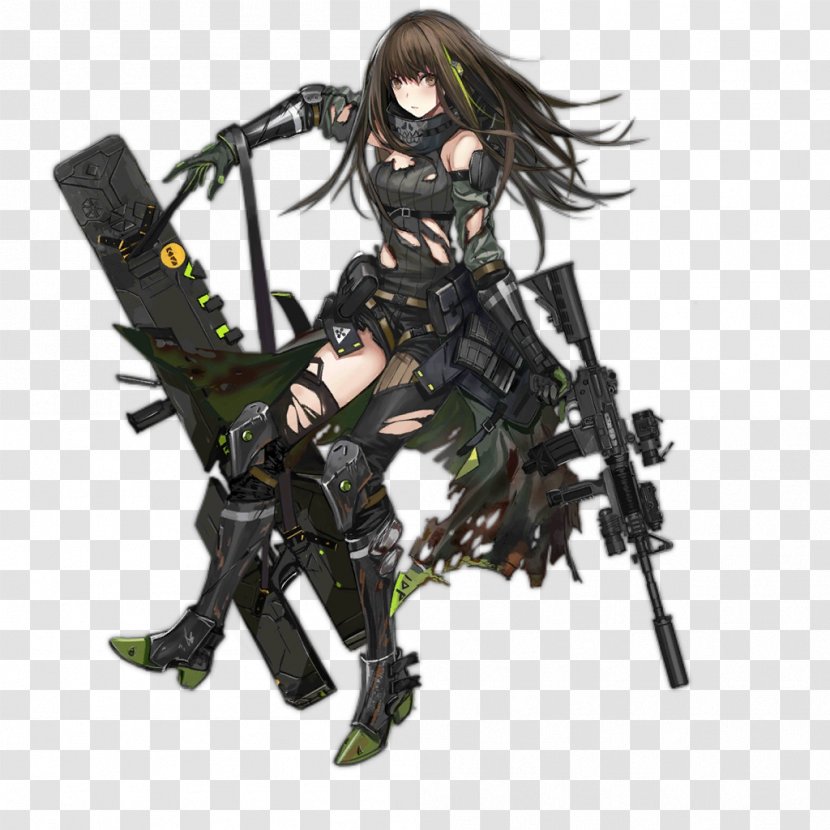 Girls' Frontline M4 Carbine Firearm Heckler & Koch UMP SOPMOD - Frame - M4a1 Transparent PNG