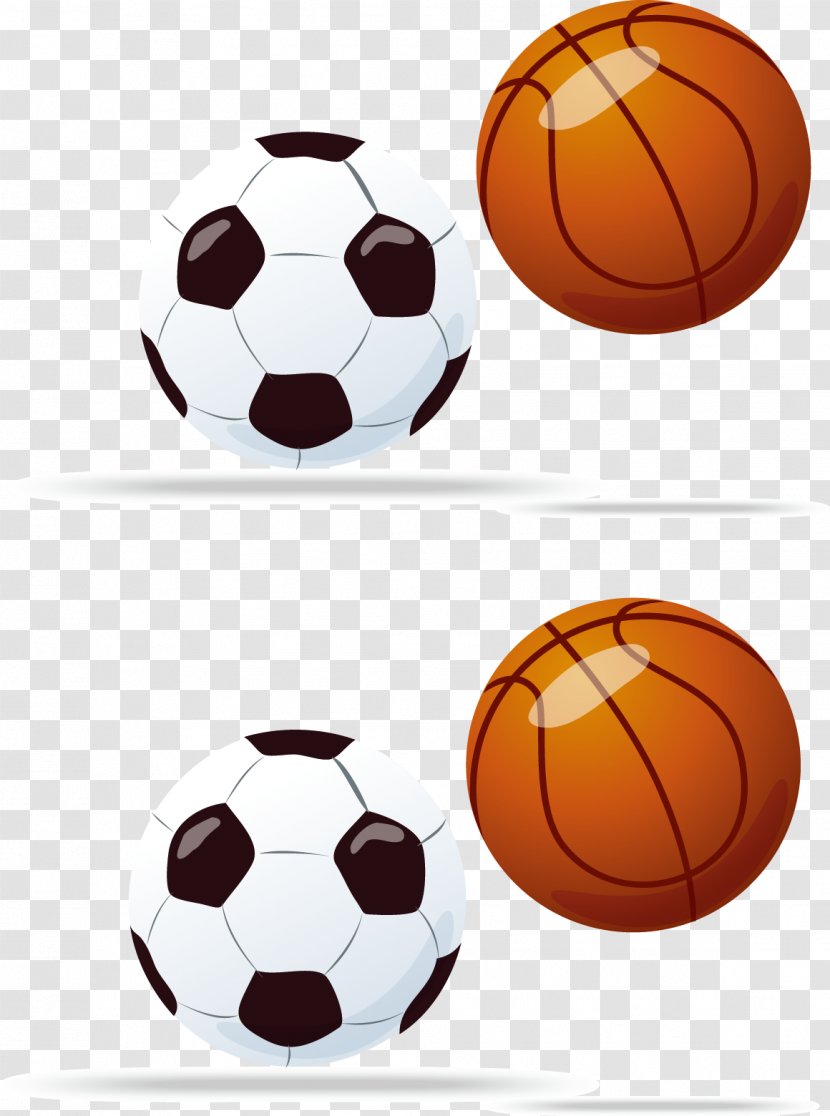 Euclidean Vector Icon - Drawing - Football Basketball Material Transparent PNG