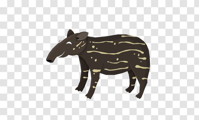 Cattle Pack Animal Carnivora Mammal - Tapir Transparent PNG