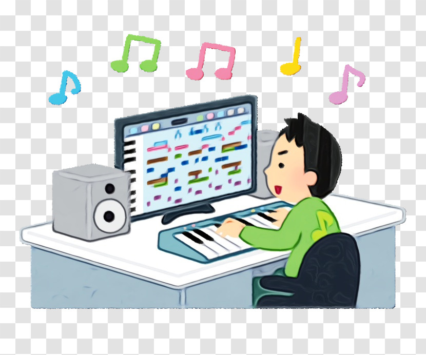 Learning Computer Desk Technology Computer Monitor Accessory Output Device Transparent PNG