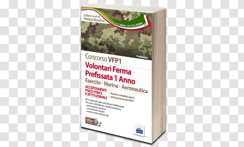 Concorso VFP1. Accertamenti Psico-fisici E Attitudinali Book Italian Army Competitive Examination Transparent PNG