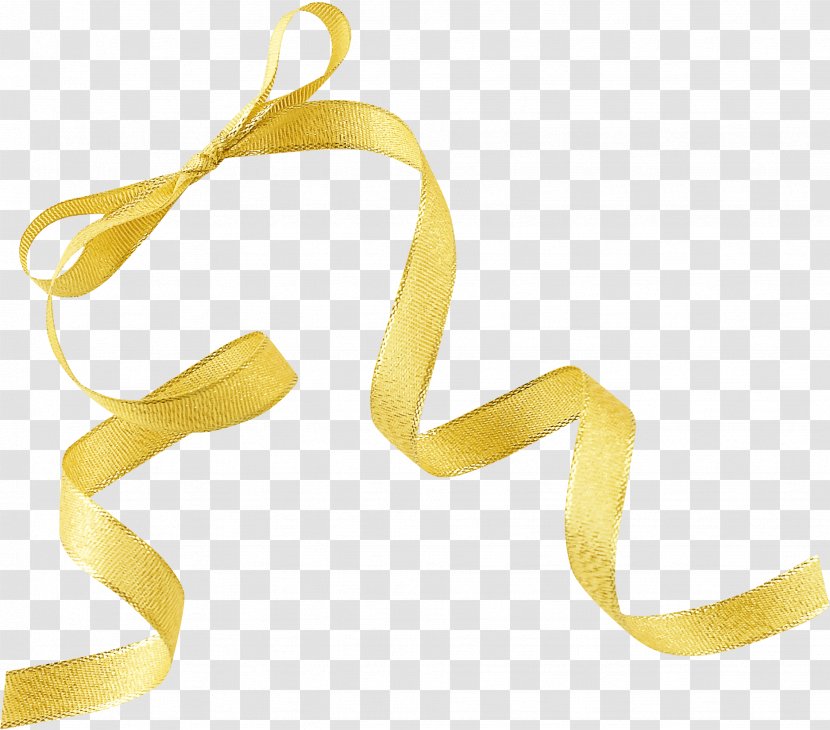 Ribbon Yellow Scrapbooking Clip Art - Megabyte - 5 Transparent PNG