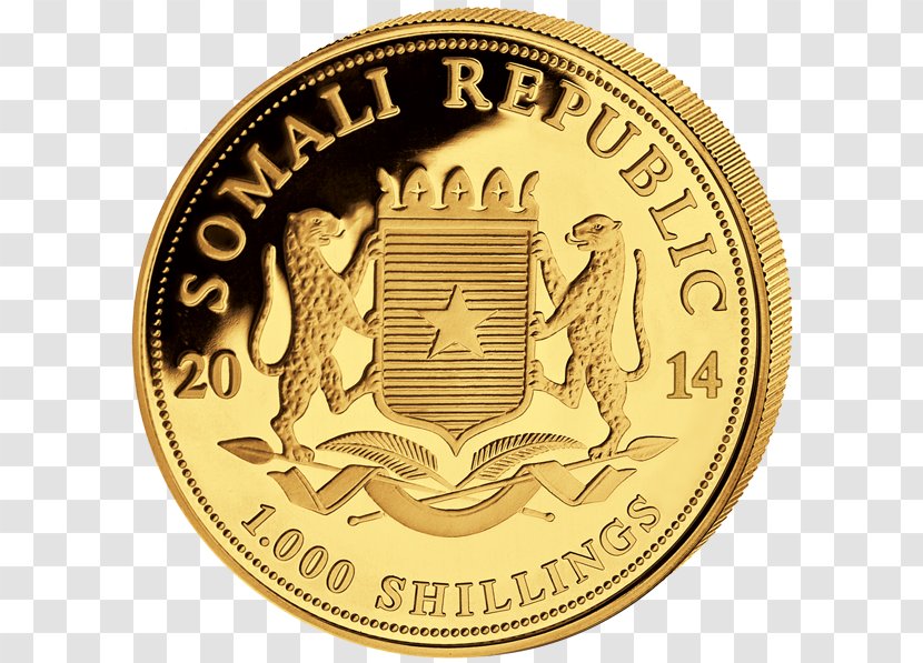 Gold Coin Somalia Krugerrand - Money Transparent PNG