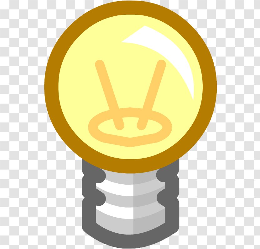 Club Penguin Light Emoticon - Incandescent Bulb Transparent PNG