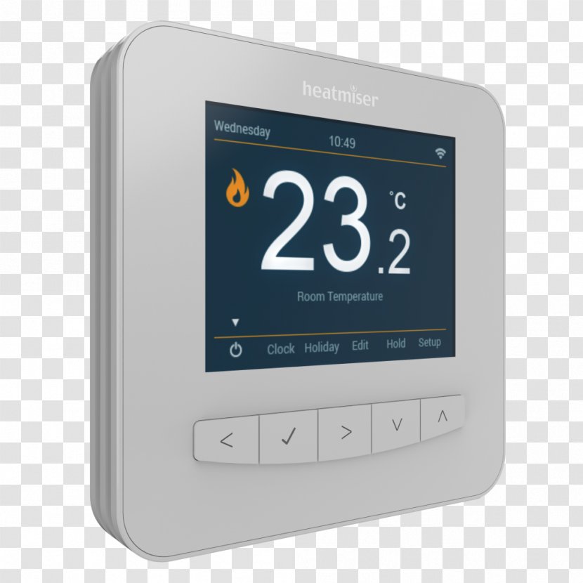Smart Thermostat Underfloor Heating Wi-Fi Nest Labs - Hvac - Central Transparent PNG