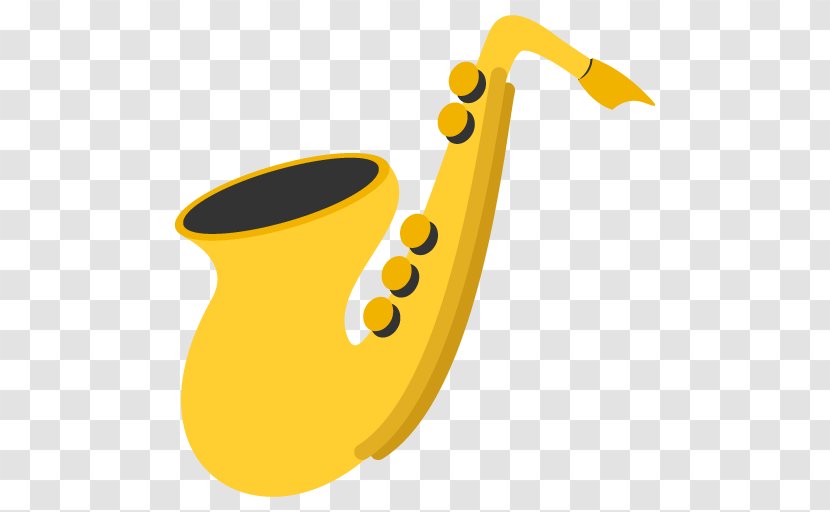 Emoji Saxophone YouTube Musical Instruments Clarinet - Cartoon Transparent PNG