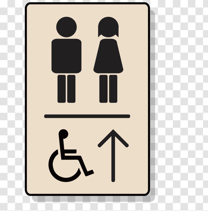 Toilet Bathroom Royalty-free Icon - Sign - Vector Wheelchair Transparent PNG