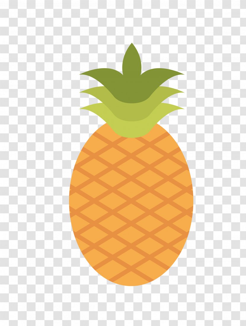 Pineapple Cartoon Drawing - Plant - Vector Yellow Transparent PNG