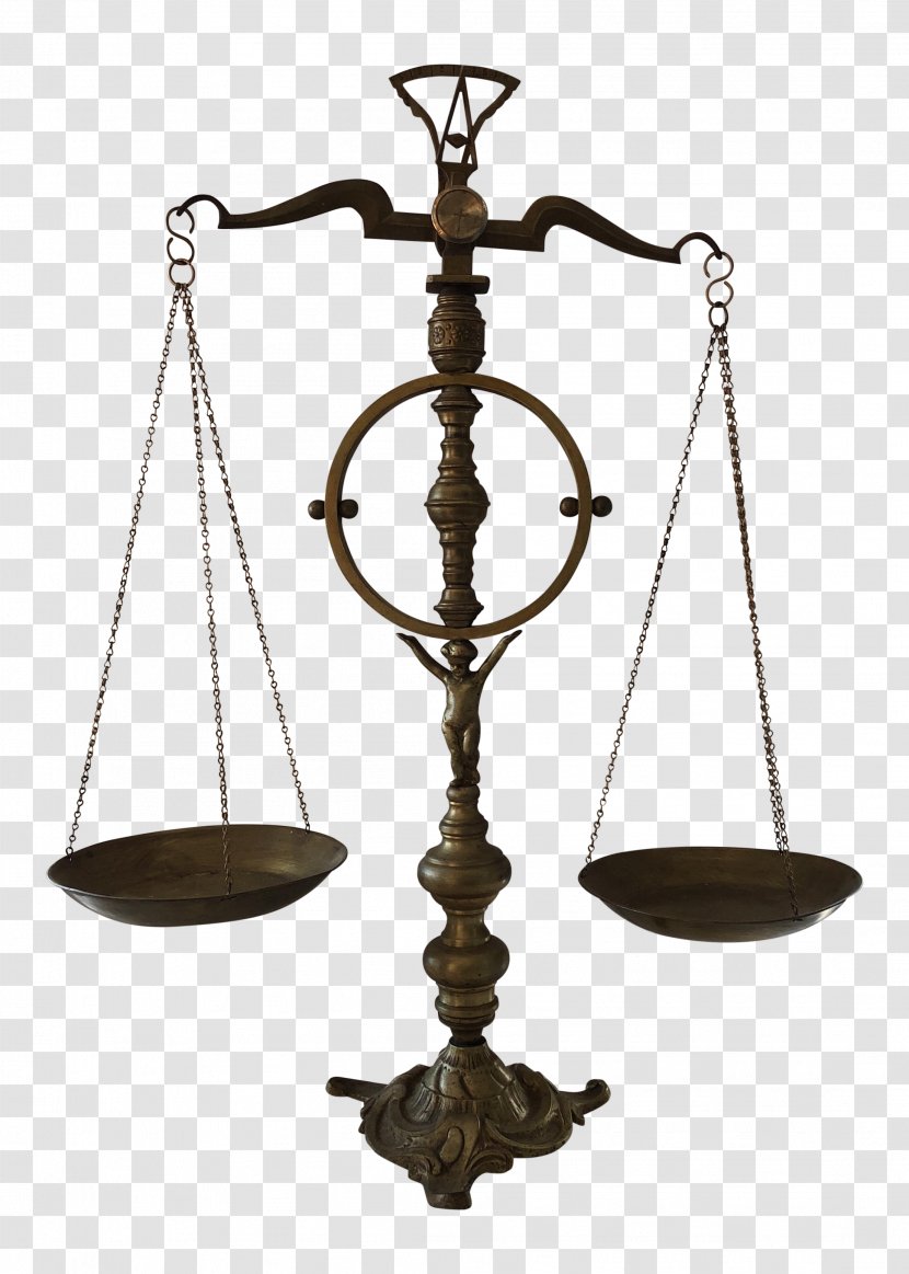 Ceiling Fixture Law System Legal Drama - Brass - Weighing Scale Transparent PNG
