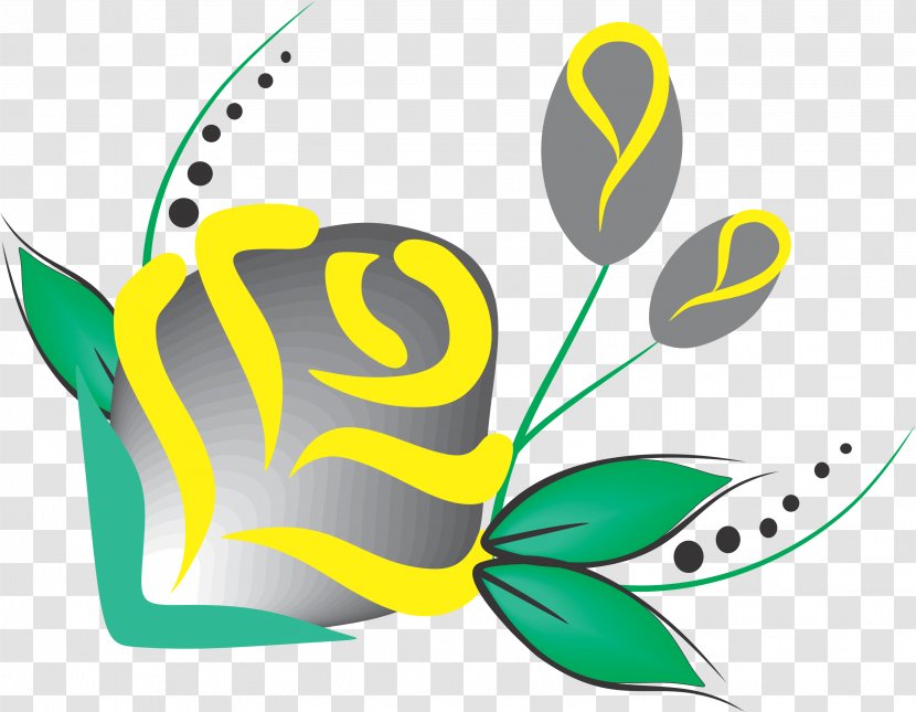 Green Yellow Nail Flower Drawing - Art Transparent PNG