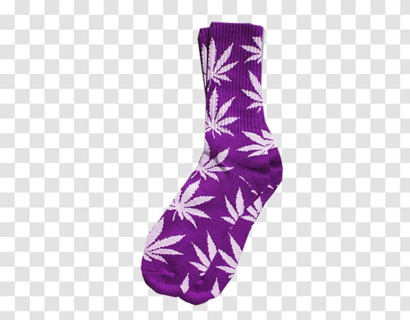 Sock Clothing Accessories Footwear Hosiery - Watercolor - Purple Transparent PNG