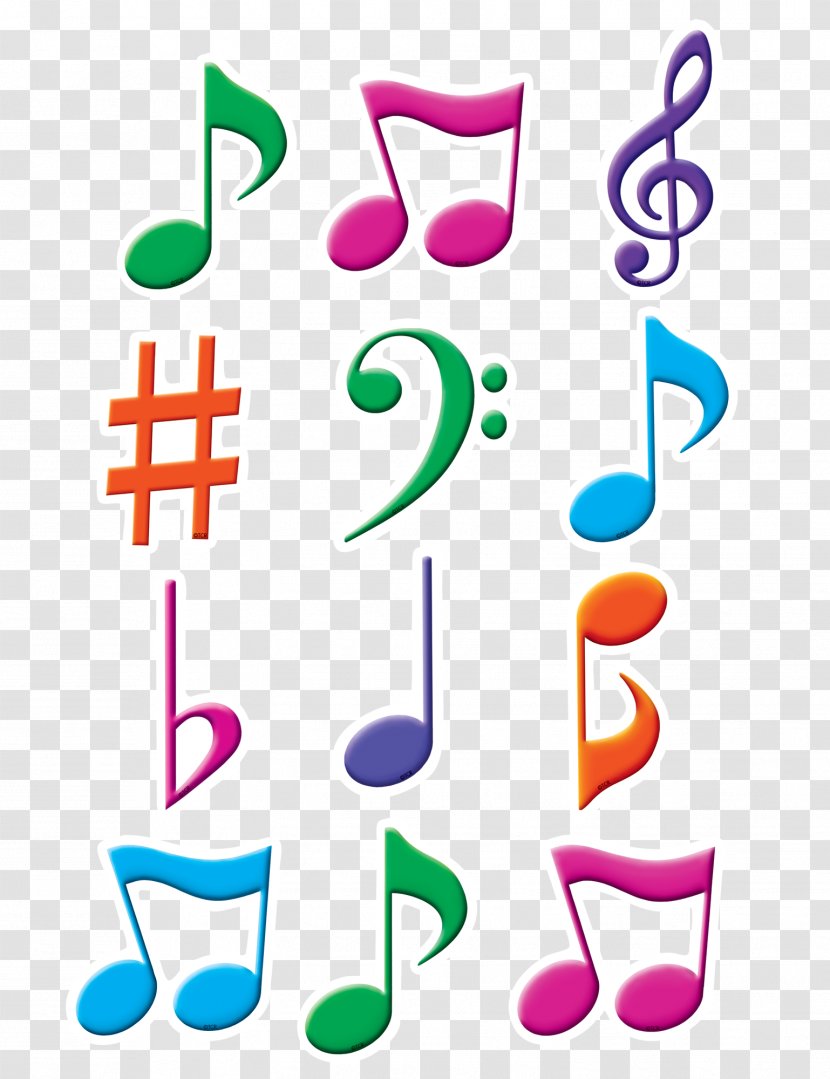 Accent Musical Note Keyboard Art - Cartoon - Color Transparent PNG