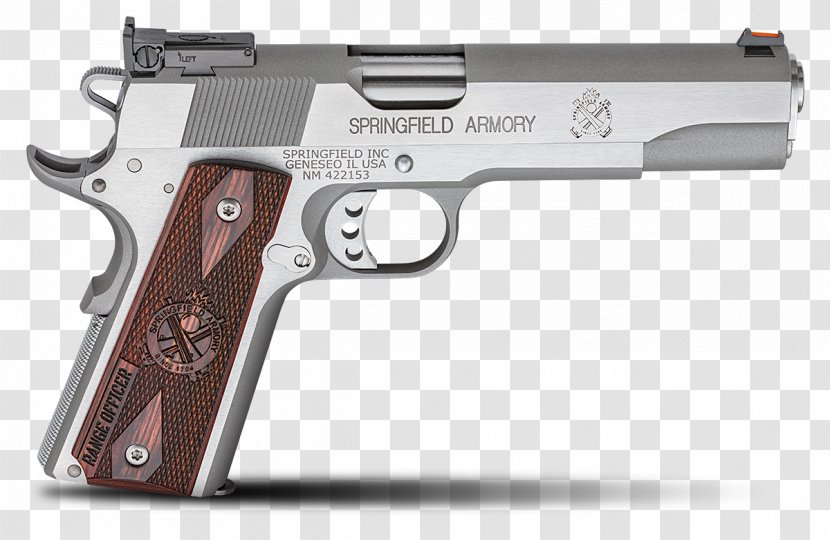 Springfield Armory M1911 Pistol .45 ACP Semi-automatic - Firearm - Handgun Transparent PNG