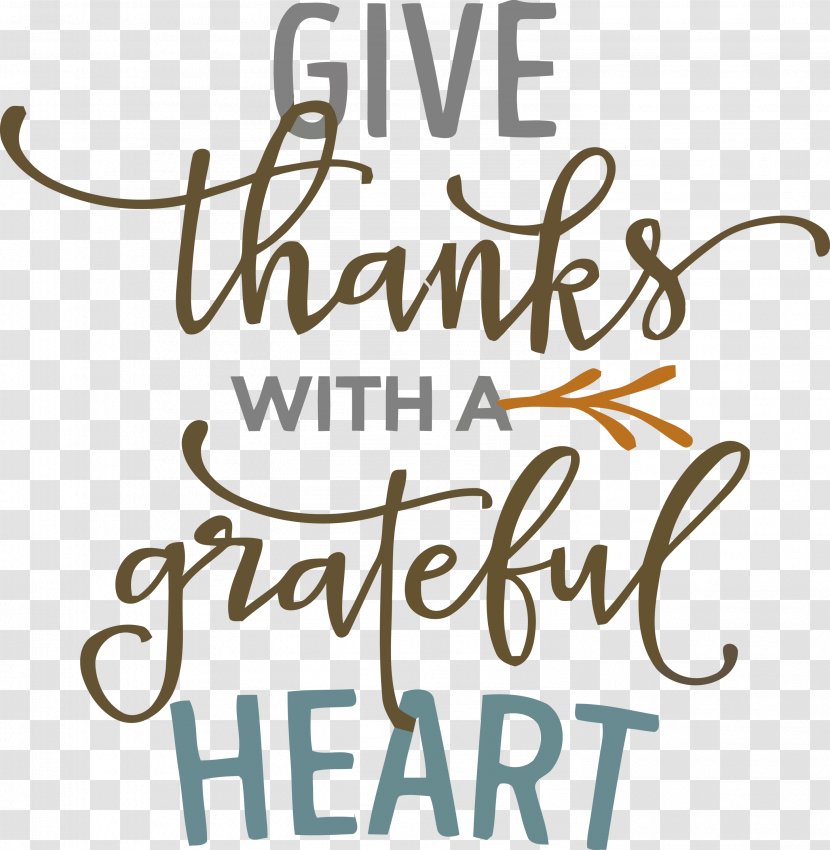 Give Thanks Thanksgving - Calligraphy - Text Transparent PNG