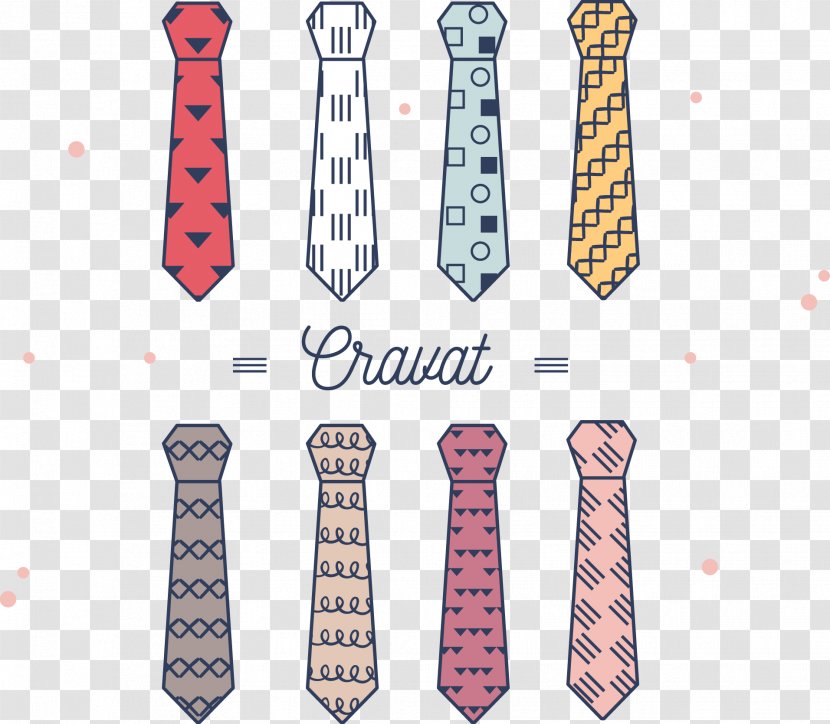 Necktie Formal Wear Cravat Bow Tie - Pattern - Vector Transparent PNG