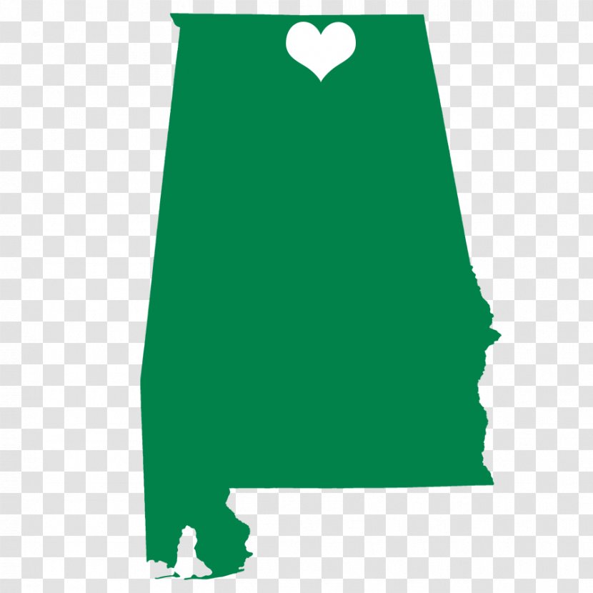 Alabama U.S. State Clip Art - Green - Karyn Parsons Transparent PNG