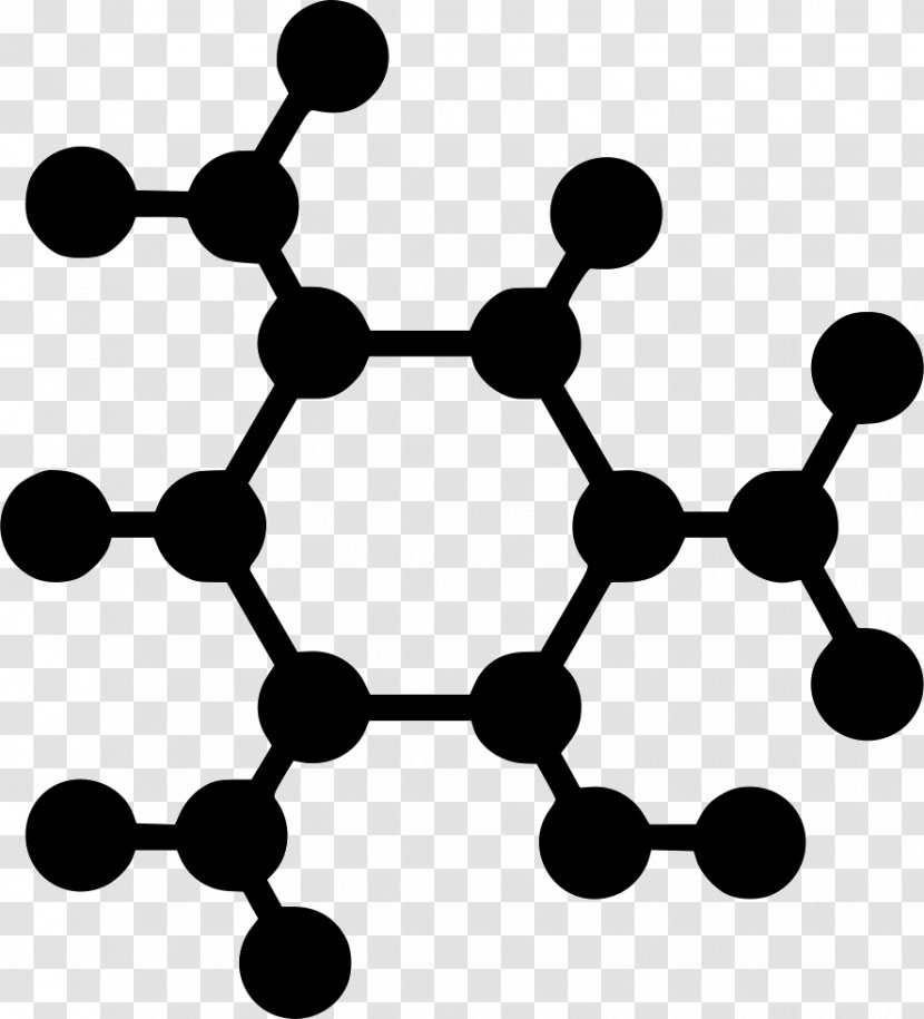 Molecule Graphene Chemistry - Black And White - Science Transparent PNG