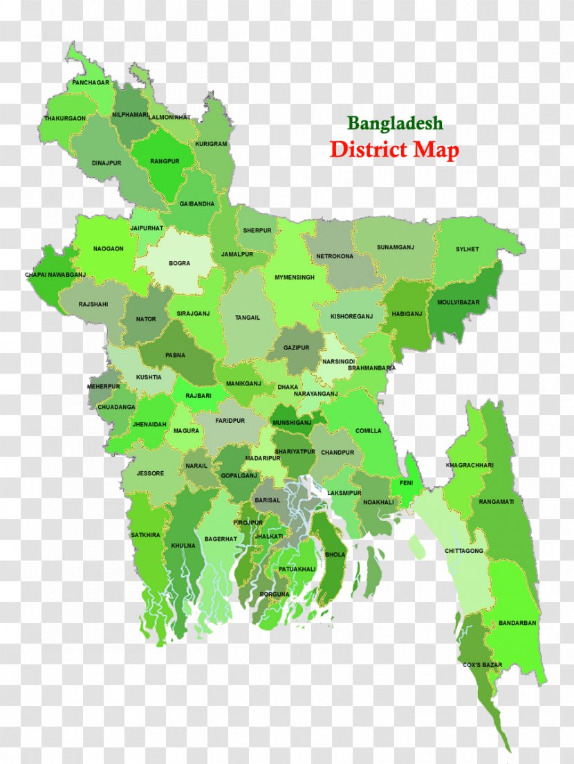 Districts Of Bangladesh Upazilas World Map Bagerhat District - Photography Transparent PNG