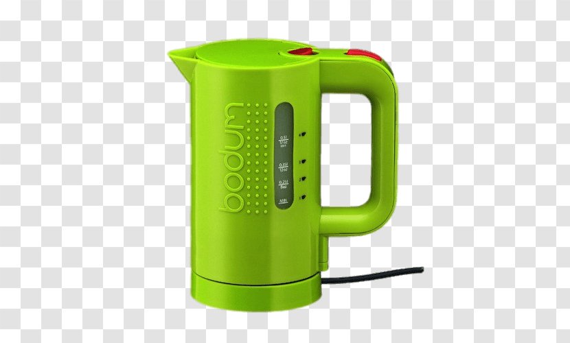 green electric kettle