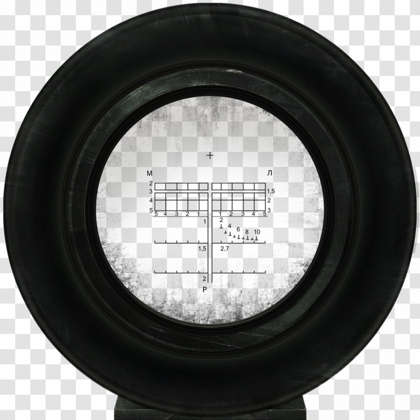 Car Tire Wheel - Automotive - Crosshair Transparent PNG
