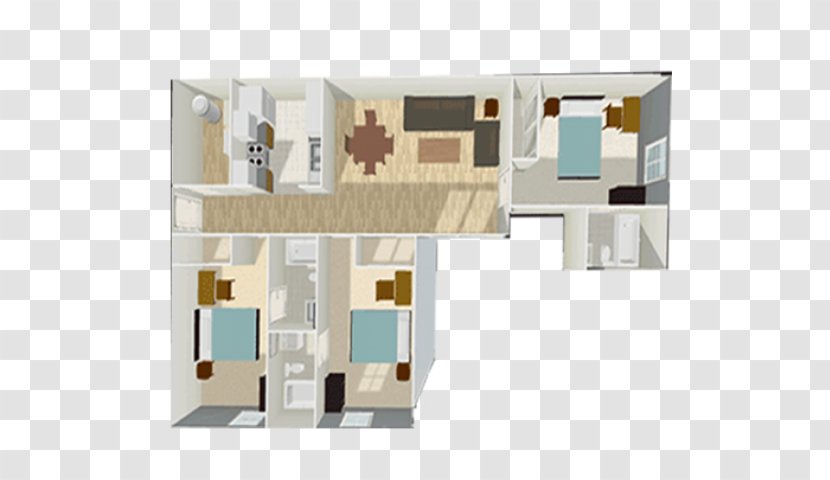 Floor Plan Knights Circle House Bedroom - Apartment Hotel Transparent PNG