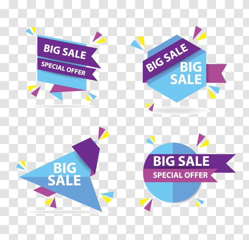 Euclidean Vector Web Banner Dialog Box Icon - Diagram - Colorful Shopping Sale Template, Discount Collection Set Transparent PNG