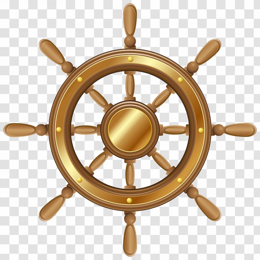 Ships Wheel Steering Clip Art - Boat Cliparts Transparent PNG