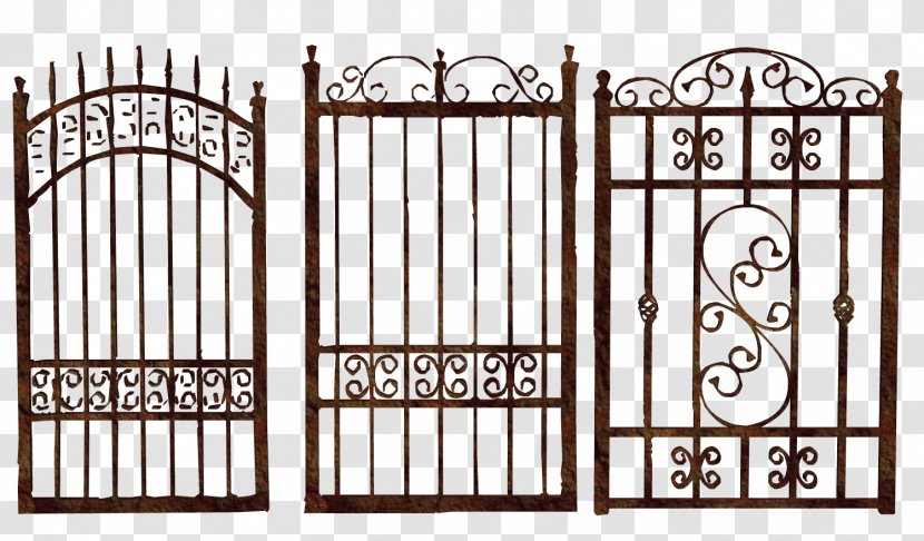 Gate Iron Fence Grille - Furniture - Three Kinds Of Transparent PNG