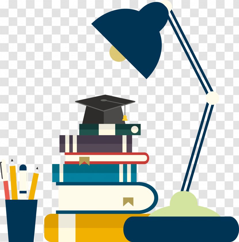 Student Education Tutor Teacher Course - Vector Hand Painted Flat Lamp Transparent PNG