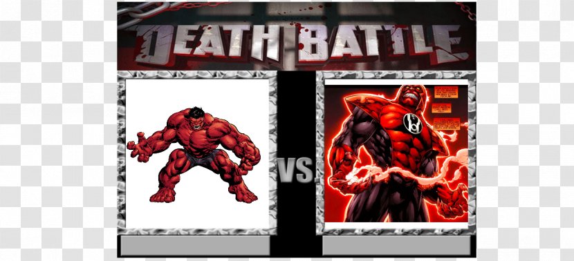 Combatant Death Battle War - Fanon - Red Hulk Transparent PNG