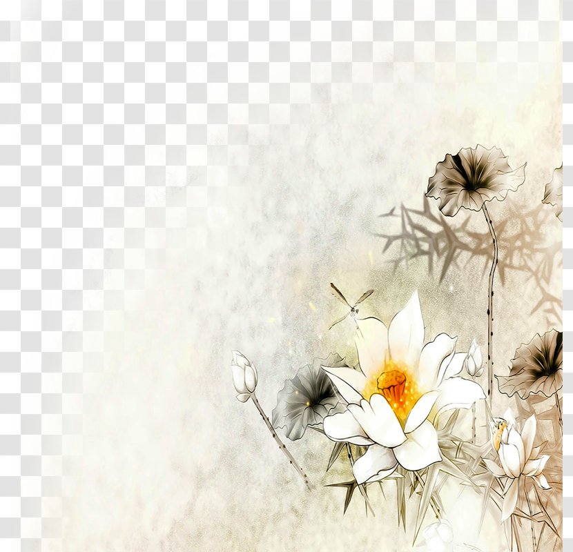 Photography Watercolor Painting DHgate.com - Floral Design - Hand Painted Lotus Transparent PNG