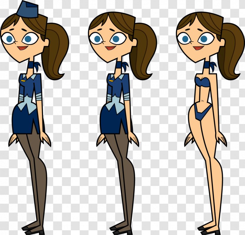 Heather Total Drama Action Hollywood - Silhouette - Flight Attendant Transparent PNG
