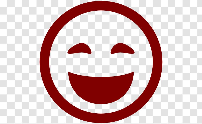 Emoticon Smiley Laughter - Mouth - Maroon Transparent PNG
