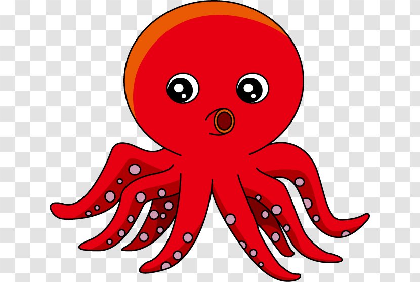 Octopus Clip Art - Drawing - Squid Clipart Transparent PNG