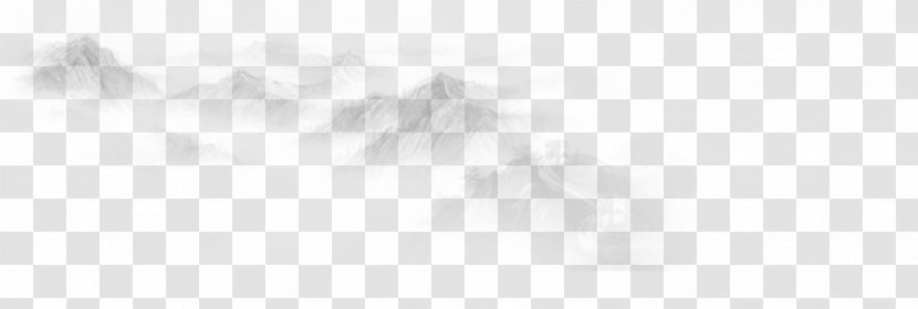 White Pattern - Black And - Painting Mountains Transparent PNG