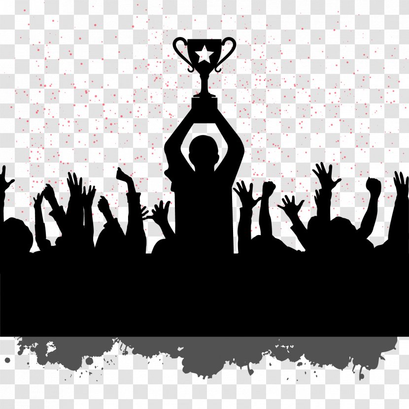 Teamwork Motivation Quotation Team Building - Sport - People Silhouettes Celebrating World Champion Image Download Transparent PNG