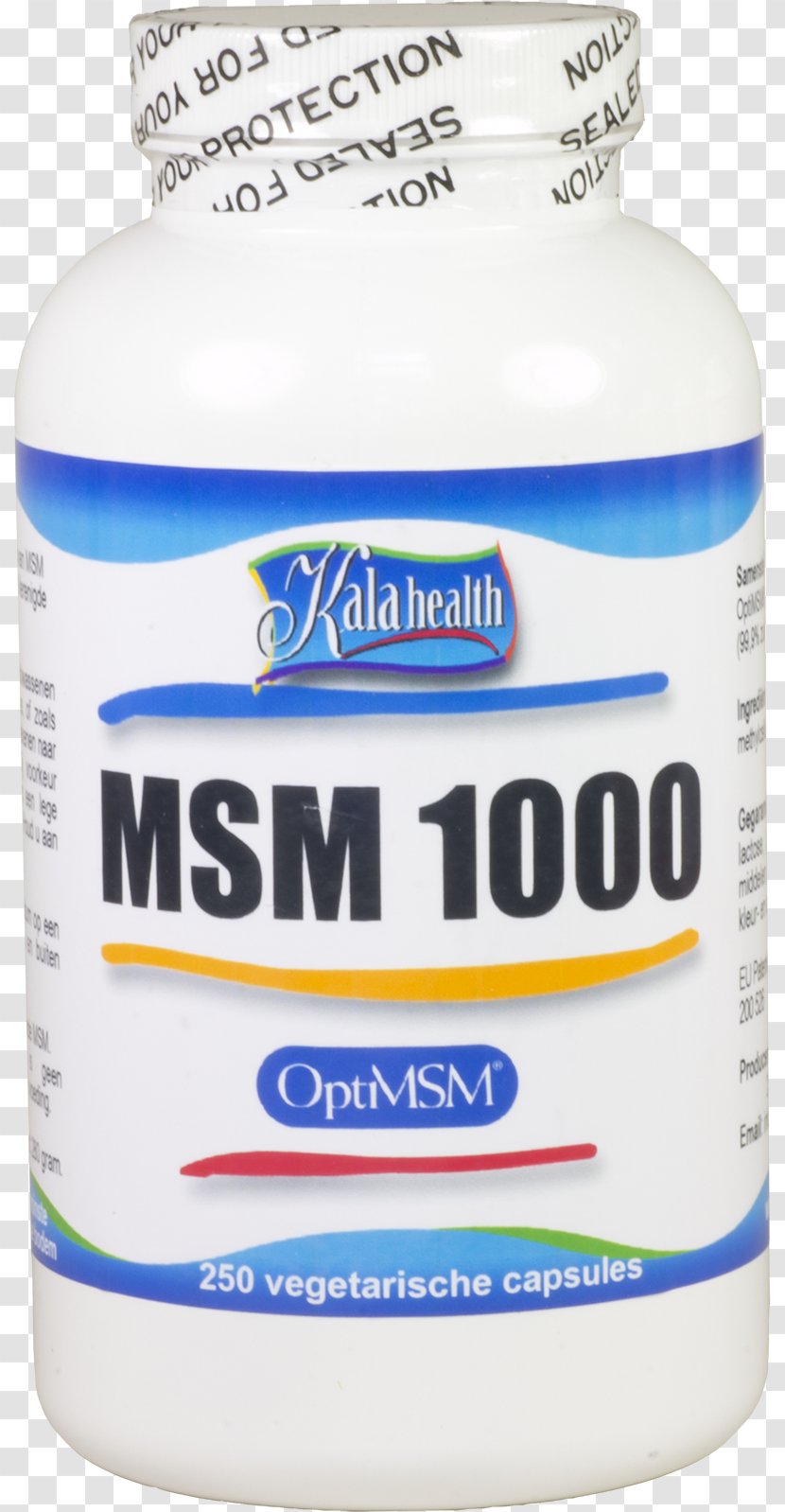 Dietary Supplement Methylsulfonylmethane Kala Health Enrichment Powder Capsule - Milligram Transparent PNG