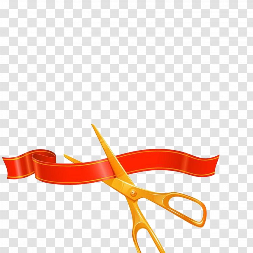 School Clip Art - Orange - Scissors Transparent PNG