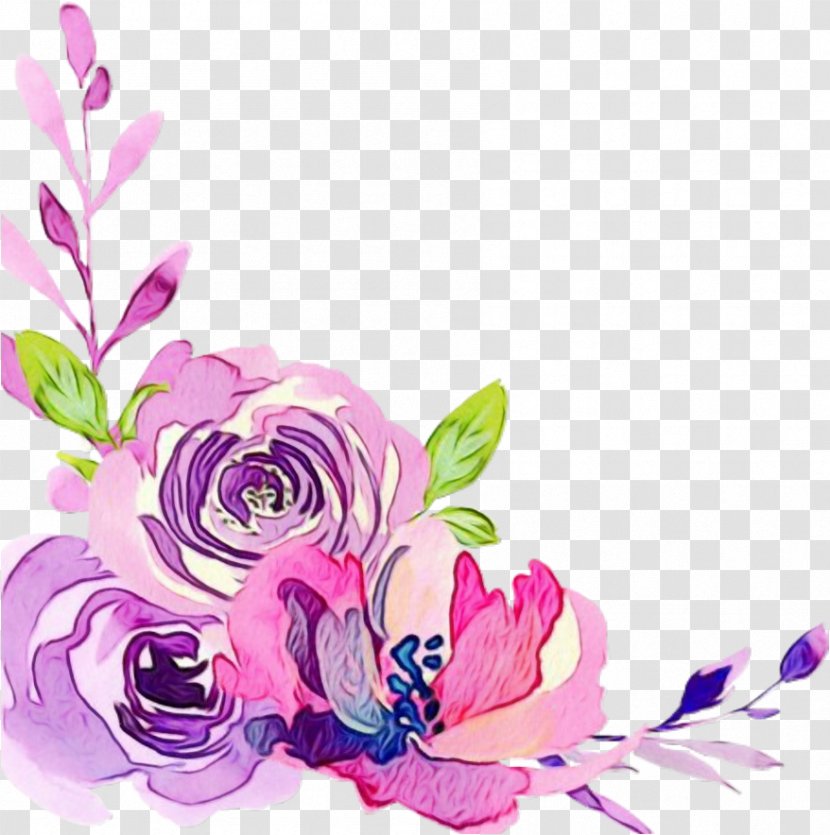 Watercolor Floral - Paint - Flower Arranging Rose Order Transparent PNG